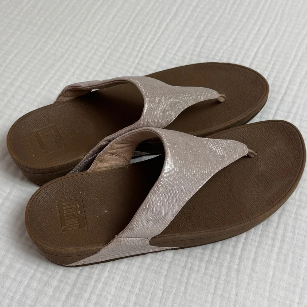 FITFLOP Womens LULU Cream Sandals Summer Classic Comfort Size US 11 - Picture 11 of 13